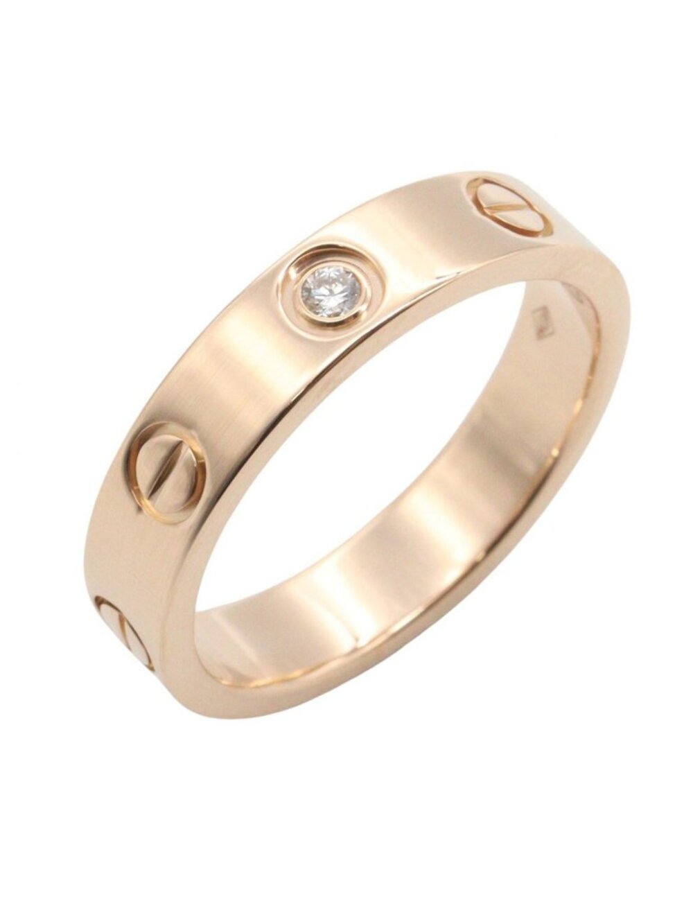 Cartier Ring Mini Love 18k Pink Gold Diamond